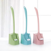 Curved handle toilet cleaning brush set Toilet long handle toilet brush